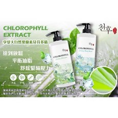 艾草芙蓉沐浴露 清明必備 溫和潔淨 保濕滋潤 全家適用, 1個, 天后葉綠素沐浴, 1L