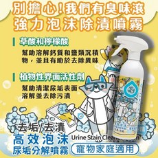 臭味滾 高效泡沫去垢噴霧 寵物家庭適用, 1個, 1個