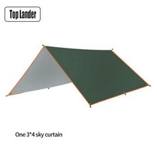 캠핑타프 해변 햇빛 가리개 타프 텐트 방수 야외 캠핑 관광 캐노피 정원 3x5m, 01 green 3X4M_01 as shown