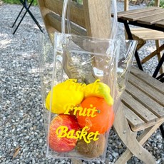 PVC 와인 칠링백 보냉 쿨러 25cm 샴페인용 아이스버킷 용품 꽃바구니 가방, 1개, 방수칠링백12x12x25