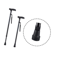노인 의료용 지팡이 할머니 할아버지 4발 네발 접이식 어르신 지팡이, 한발형 고무발판