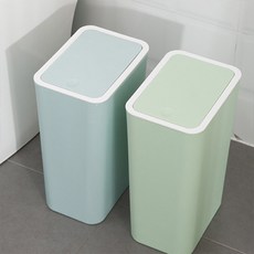 마켓지니 기저귀쓰레기통 화장실휴지통 냄새차단 10리터, 블랙