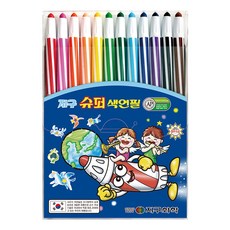 지구화학 슈퍼 샤프식 색연필, 12색, 1개