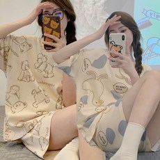 1+1 밍밍 반팔+반바지 파자마세트 잠옷 홈웨어 상하세트