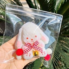 亮燈貓爪捏捏樂 解壓玩具 超軟泥感食玩 減壓玩具, 【新年款】白色垂耳兔, 1個