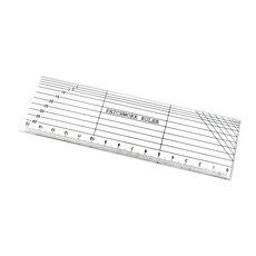 투명 시접자 3종 패치워크 시접룰러 퀼팅자 퀼트자 투명시접자 직선자, 투명15cm, 1개