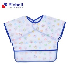 Richell 利其爾 Doraemon 短袖防水圍兜, 1個, 1個