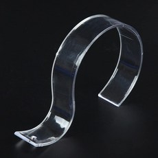 esowemsn 5pcs 투명 아크릴 벨트 디스플레이 스탠드 공간 절약형 작고 깔끔한 옷장 가정 및 상점에서 사용하기에 이상적입니다