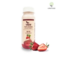 국산 콩두부 수제 두부쉐이크 뷰쉐이크 단백질쉐이크 다이어트 식사대용 무방부제 / 딸기 150ml, 1개