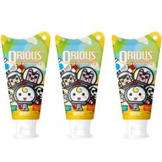 QRIOUS奇瑞斯 紫錐菊護齒兒童牙膏 黃金柚口味 三入組, 60g, 1套裝