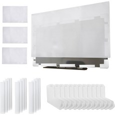 TV 쿠션 폼 세트에는 평면 커버 3개가 포함되어 있으며 최대 65인치 W x 36인치 H 12개 이동 모서리 보호대 U자형 측면 보호대가 있습니다