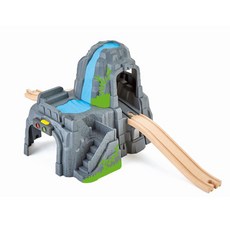 Hape 聲光礦山隧道，益智積木玩具，聲光效果，礦山探險主題，兒童玩具, 1個, 灰色