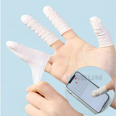 라텍스 손가락 장갑 100p 치킨장갑, 환이트, 100개