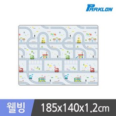 타요 도로놀이 웰빙 놀이방매트 185x140x1.2cm, 없음