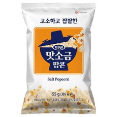 미원 맛소금 팝콘 55g, 4개