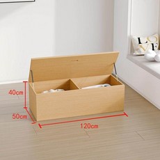 침대 다다미 상자 수납 일본식 작은 공간 옆 침실 박스, 상단 2개의 칸을 풀고 있는 120x50x40cm 옐로