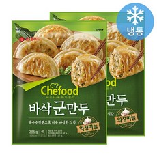 롯데 쉐푸드 바삭군만두, 385g, 4개