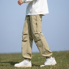 防風休閒沖鋒褲 秋冬款防水工裝褲 登山戶外徒步運動男款長褲