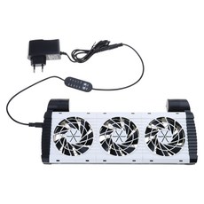 어항용 냉각 팬 저소음 에너지 절약형 냉각기 수중 공기 냉각기 습도 감소기 냉각기 시스템, EU, Three heads