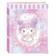 三麗鷗正版授權 酷洛米/人魚漢頓 26孔夾 精裝資料夾 筆記夾 計劃本夾, 1個, 酷洛米冰淇淋, 紫色