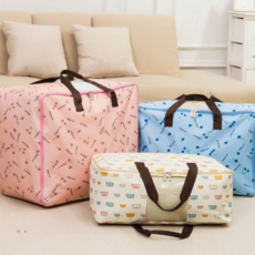 의류 정리함 다용도 리빙박스 대용량 수납함 보관함 투명 지퍼 손잡이 이불함 패브릭 용품 캠핑 빨래 가방, 04.강아지-대형