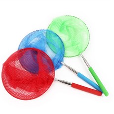 행복득템 늘어나는 스텐 잠자리채 야외장난감, 그린