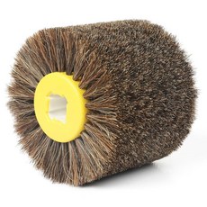 샤인복 나일론 와이어 잉 휠 드럼 브러시 320 그릿 120x100mm 번싱 도구 목재 가구 작업 표면 컨디셔닝 도구용 나무, Horse Hair A ive