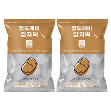 [참도깨비] 강원도 명물 쫀득쫀득 감자떡 1kg, 2개