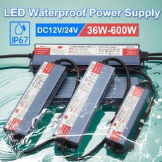 LED 야외 방수 스위치 DC 전원 변압기 AC100-277 RPM 12V IP67 36W-600W 조명, 01 China Mainland, 02 DC 12V, 04 100W (AC100V-277V)