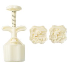 Keyiyijia 베이킹 몰드 2종 + 프레스 세트, 풍경, 1세트