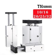 더블로드 tn형 공압 실린더 공기 20mm 보어 10mm 16mm 20mm 25mm 32 소형 알루미늄 합금 스트로크 30 35 4, [12] Stroke 80mm, [01] Bore 10, 1개