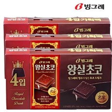 빙그레 왕실초코 우유 190ml 12팩, 12개