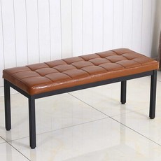 긴의자 식탁의자 벤치 카페 의자 대기실 우드 가죽벤치의자 테이블, 녹색100x40x43, 1개