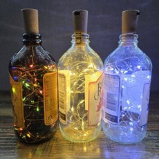 [어반굿즈] 3미터 와이어 LED 병마개 줄전구 조명 3개 한세트, 혼합, 혼합