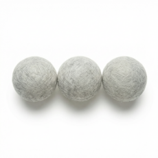 코코바움 건조기 양모 울드라이어볼, 3개, 라이트 그레이