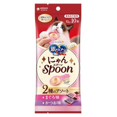 유니참긴노스푼 고양이 냥스푼 습식 간식 10개입, 혼합맛(참치/가다랑어), 100g, 1개
