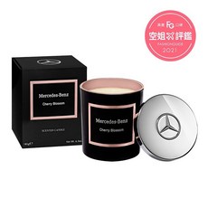 Mercedes-Benz 賓士 居家香氛工藝蠟燭, 櫻花綻放 香氛蠟燭 180g, Black