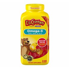 릴크리터스 오메가3 어린이 후르츠 영양 젤리 220구미, 220정, 1개