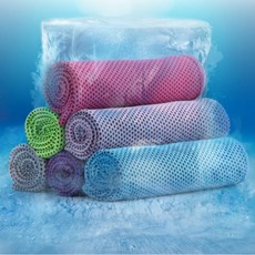 라노핏 스포츠 쿨 타올 등산 헬스 운동 수건, 블루, 5개