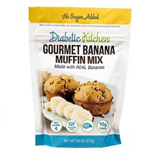 Diabetic Kitchen 다이아베틱 키친 노슈가 고메 바나나 머핀 믹스 273g 2팩
