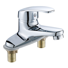 雅思.申達斯.吉事 亮光兩聯雙孔龍頭，雙孔設計，安裝簡便，適用於各種檯面, 1個