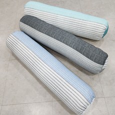 쭈앙 (커버) 시어서커 여름 사탕베게 커버 안고자는베개 커버 롱캔디 커버 캔디베개 사탕쿠션 커버, 스트라이프블루