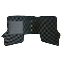 e系列汽車用品 適用於2018年10月菱利2人貨車第1排腳踏墊, 黑色, 貨車第1排