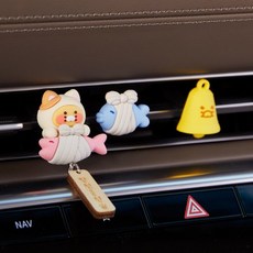 카카오프렌즈 안전운전냥냥 송풍구 피규어 춘식이, NONE