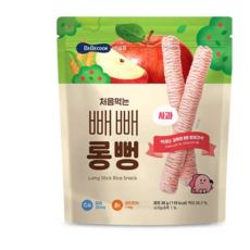 베베쿡 처음먹는 빼빼롱뻥, 30g, 10개, 사과