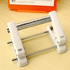 문서 종이 천공기 펀칭기 제본 타공기 사무용 원형 천공, 1개, 조절 가능한 구멍 간격 드릴링 머신 색상랜덤