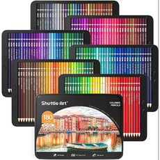 셔틀아트 색연필 스케치 드로잉 180색 성인 색칠