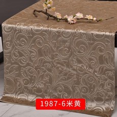 加厚金絲絨布壓花布料, 1個, 米黃, 米黃
