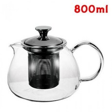 다용도 필터티포트 800ml 유리주전자 스텐망필터 티팟, 1개, 상세페이지 참조