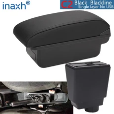 피아트 그란데 푼토 암레스트 박스 차량용 자동차 수납 전용 개조 부품 내부 액세서리, 02 C2 Black line NO USB